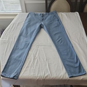 Zara Man Sky Blue Trousers SKinny Fit SIze 31